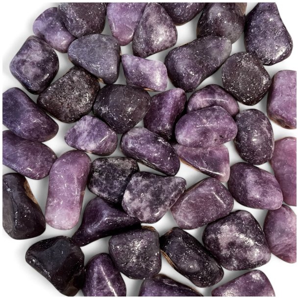 Lepidolit | lommesten | M�l  2 - 3 cm