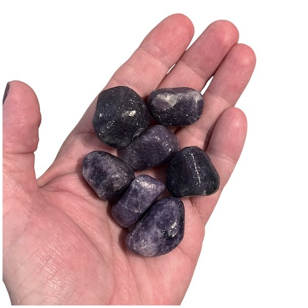 Lepidolit | lommesten | M�l  2 - 3 cm