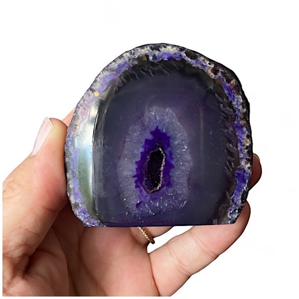 Lilla Agat Geode | UNIKA | 6 x 6,2 cm