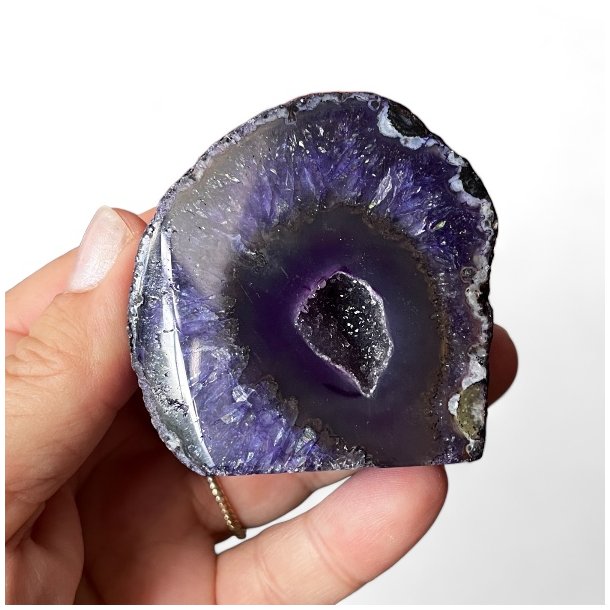 Lilla Agat Geode | UNIKA | 5,5 x 5,5 cm