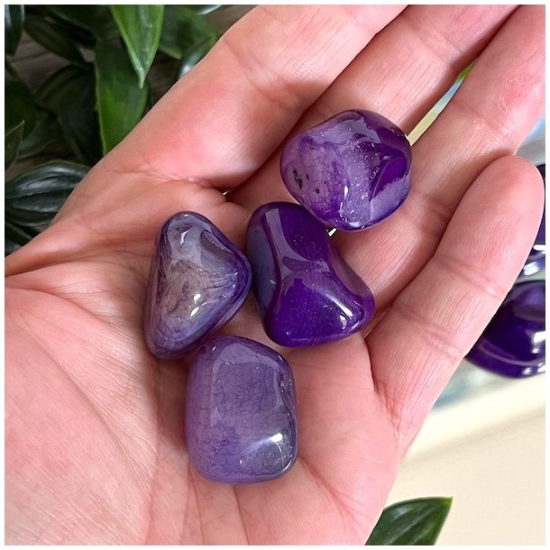 Lommesten lilla agat | Ml ca. 2,5 - 3 cm