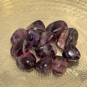 Lilla fluorit | lommesten | Ml 2 - 3 cm | B kvalitet