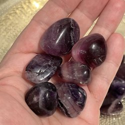 Lilla fluorit | lommesten | Ml 2 - 3 cm | B kvalitet