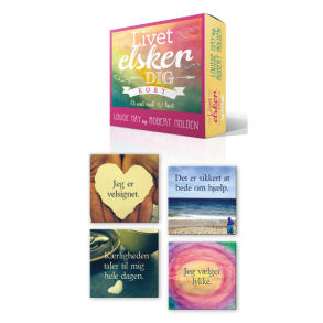 Spirituelle bekrftelseskort af Louise Hay - livet elsker dig p Dansk