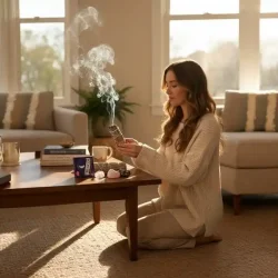 Mnemagiens Ritualst  Smudging, Krystaller og Mneenergi