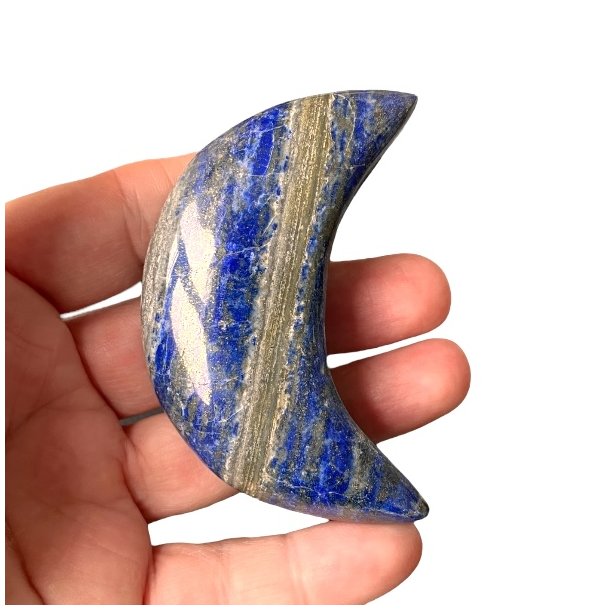 Unik mne i poleret lapis lazuli  7,5 cm - Vgt 114 gram