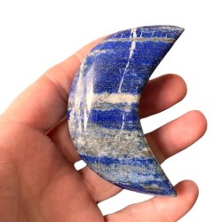 Unik m�ne i poleret lapis lazuli � 7,7 cm - V�gt 139 gram
