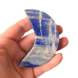 Unik m�ne i poleret lapis lazuli � 7,7 cm - V�gt 139 gram