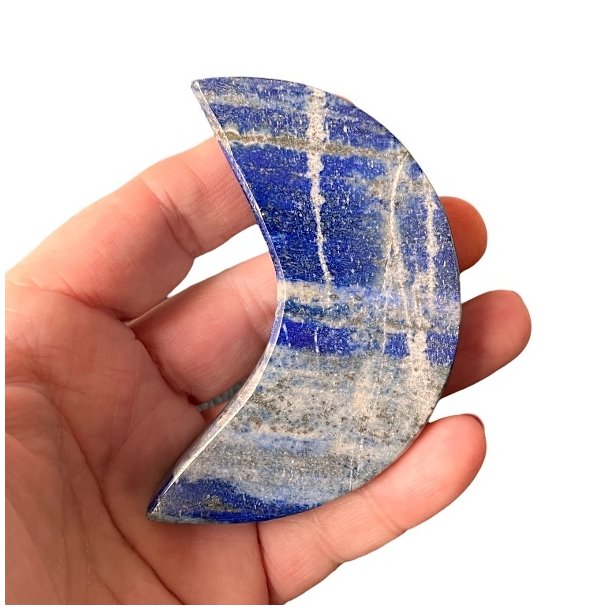 Unik m�ne i poleret lapis lazuli � 7,7 cm - V�gt 139 gram