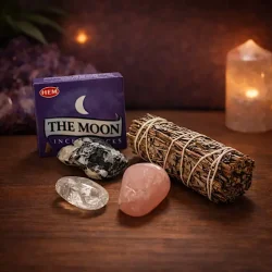 M�nemagiens Rituals�t � Smudging, Krystaller og M�neenergi