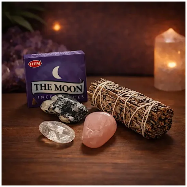 M�nemagiens Rituals�t � Smudging, Krystaller og M�neenergi
