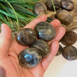 Sort mnesten | Lommesten | Ml 3 - 4 cm