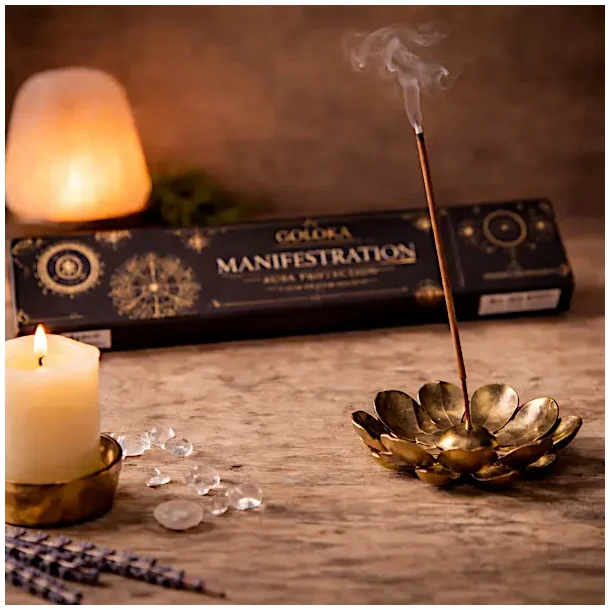 Manifestation R�gelsespinde fra Goloka med Obsidian � 11 - 12 Aura Protection pinde