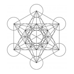 Krystal grid mnster m. metatron | Ml ca. 20 x 18,5 cm