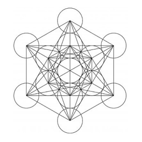 Krystal grid mnster m. metatron | Ml ca. 20 x 18,5 cm