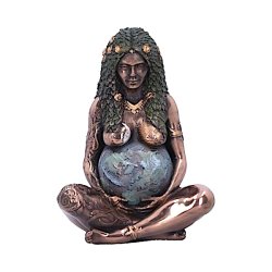 Magisk Gaia Gudinde Figur - Moder Jord Statue, 8,5 cm