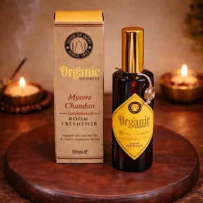 Mysore Chandan Sandeltr� Smudgespray 100 ml � R�gfri Energirens med sandeltr�