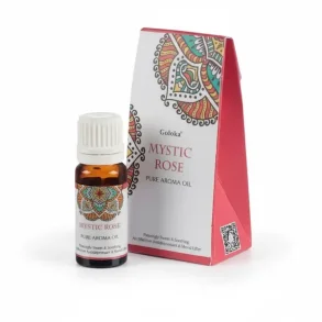 L�kker ren aromaolie med Mystic Rose, indhold 10 ml