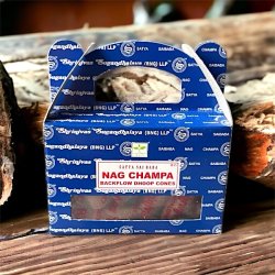 Backflow rgelseskegler med Nag Champa  - 24 stk - ikonisk duft til backflow holder