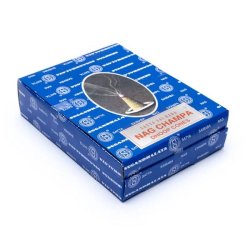 Nag Champa r�gelseskegler cones 12 stk med metalholder � perfekt til meditation og healing