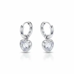 Hjerte-Creoler med Klare Rhinsten  Indre Krlighed