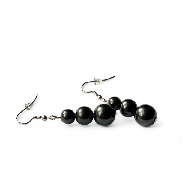 reringe i shungit nikkelfri - 5 cm lange energigivende smykker