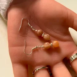 Hndlavede forslvede reringe med solsten  unikke, nikkelfri og smuk energi