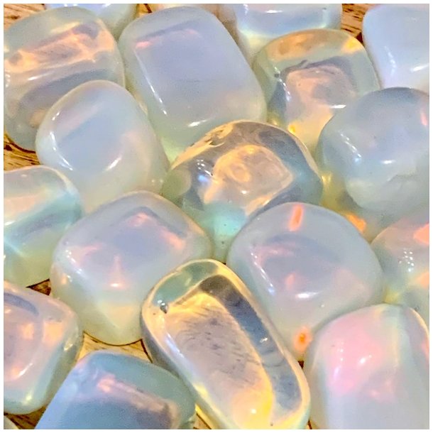 Lommesten opalit | Tiffany sten | Ml  2 - 3 cm