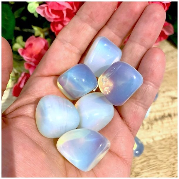 Lommesten opalit | Tiffany sten | Ml  2 - 3 cm