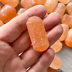 Orange selenit kuber ca. 3 cm � til healing og energirensning!