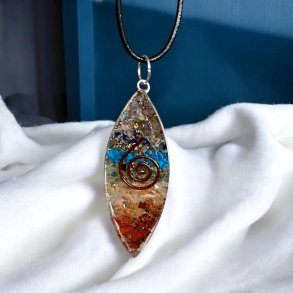 Chakravedhng i Orgonit - je med Metalspiral, 5 x 2 cm