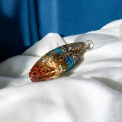 Chakravedh�ng i Orgonit - �je med Metalspiral, 5 x 2 cm
