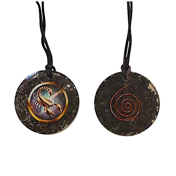 Spirituelt orgonit vedh�ng med h�matit � Skorpionens stjernetegn