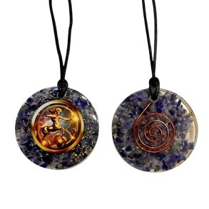 Spirituelt orgonit vedh�ng med sodalit � Skyttens stjernetegn