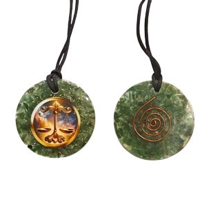 Spirituelt orgonit vedh�ng med gr�n aventurin � V�gtens stjernetegn