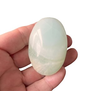 Pistacie Calcit Hndsten (5,5 x 3,7 x 2,6)  Ro, Balance & Blid Healing