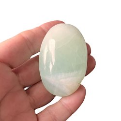 Pistacie Calcit Hndsten (5,5 x 3,7 x 2,6)  Ro, Balance &amp; Blid Healing