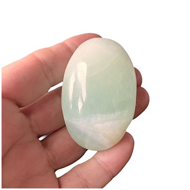 Pistacie Calcit Hndsten (5,5 x 3,7 x 2,6)  Ro, Balance &amp; Blid Healing