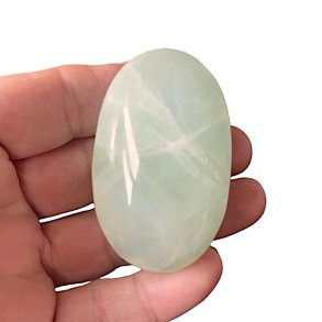 Pistacie Calcit Hndsten (5,6 x 3,5 x 2,5)  Ro, Balance & Blid Healing