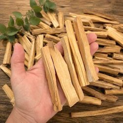 Palo Santo tr� sampak med 5 stykker i forskellige naturlige st�rrelser