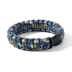 Stilfuldt, robust og unikt paracord armb�nd � h�ndlavet kvalitet, model E