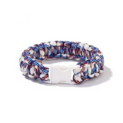 Stilfuldt, robust og unikt paracord armb�nd � h�ndlavet kvalitet, model D