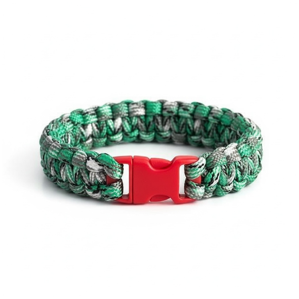 Stilfuldt, robust og unikt paracord armb�nd � h�ndlavet kvalitet, model H
