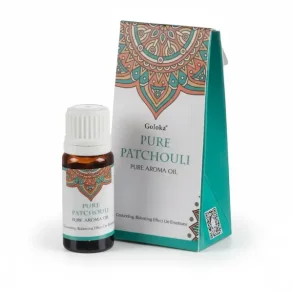 L�kker ren aromaolie med Patchouli, indhold 10 ml