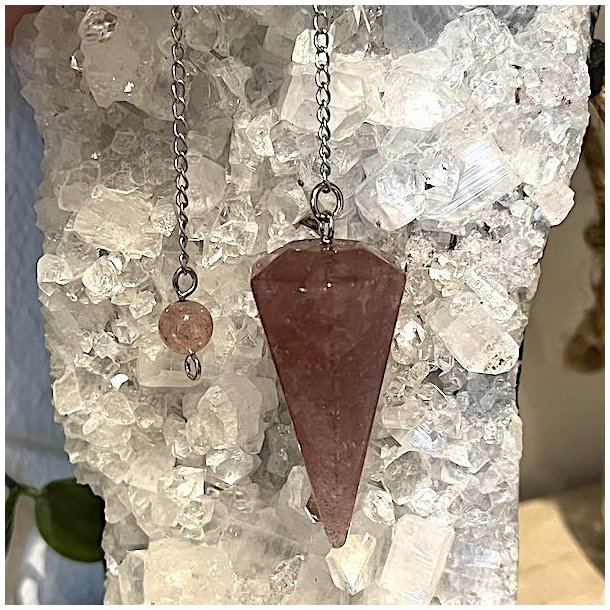 Pendul jordbrkvarts | 21 x 3,7 x 2 cm