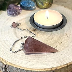 Pendul jordb�rkvarts | 21 x 3,7 x 2 cm