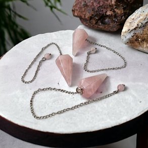 Penduler Rosenkvarts | Rosakvarts | Ml 22 x 4 x 2 cm