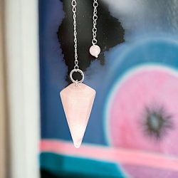 Penduler Rosenkvarts | Rosakvarts | Ml 22 x 4 x 2 cm