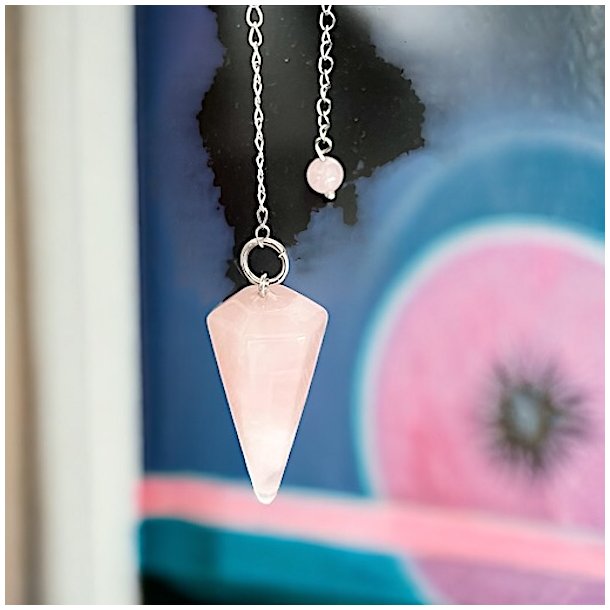 Penduler Rosenkvarts | Rosakvarts | Ml 22 x 4 x 2 cm