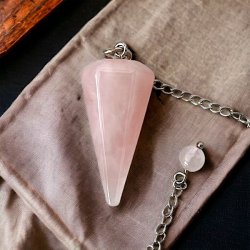 Penduler Rosenkvarts | Rosakvarts | Ml 22 x 4 x 2 cm